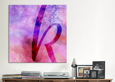 Art textuel sur toile, H 12 po x l 12 po x P 0,75 po, k