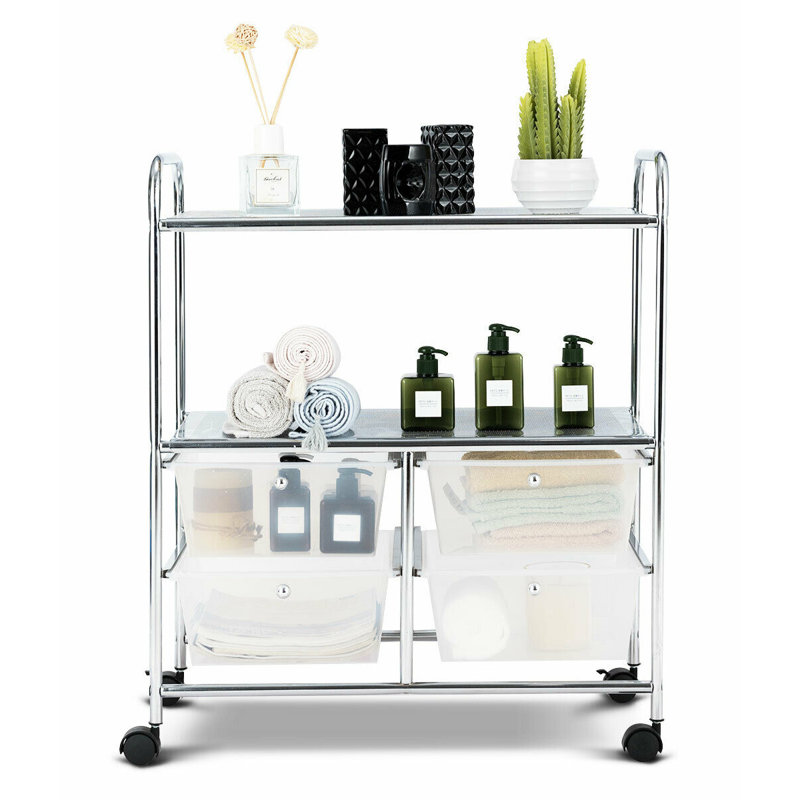 Manali 4 Drawer, Clear