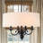 Devonah 4 - Light Iron Dimmable Drum Chandelier