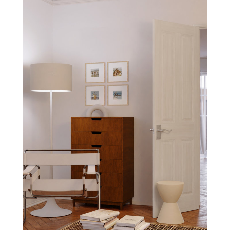 Cadre photo en bois - ensemble de 4, Beige, 10 po x 10 po avec tapis pour 5 po x 5 po