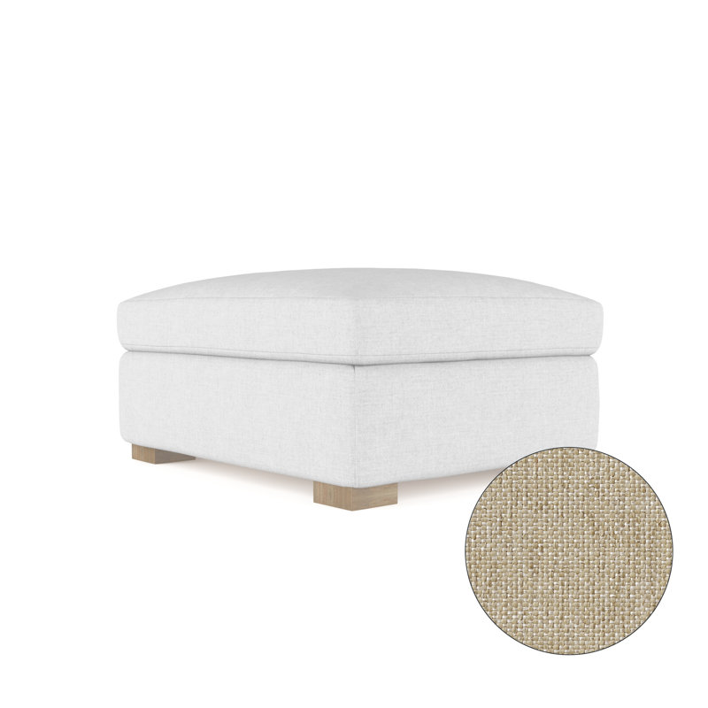 Repose-pieds Horatio, Lin huître Pebble Weave, Naturel
