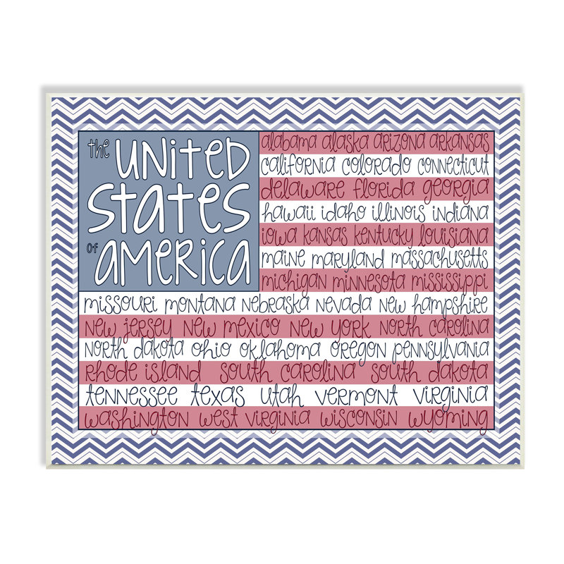 Plaque murale Gupton, drapeau des États-Unis d'Amérique