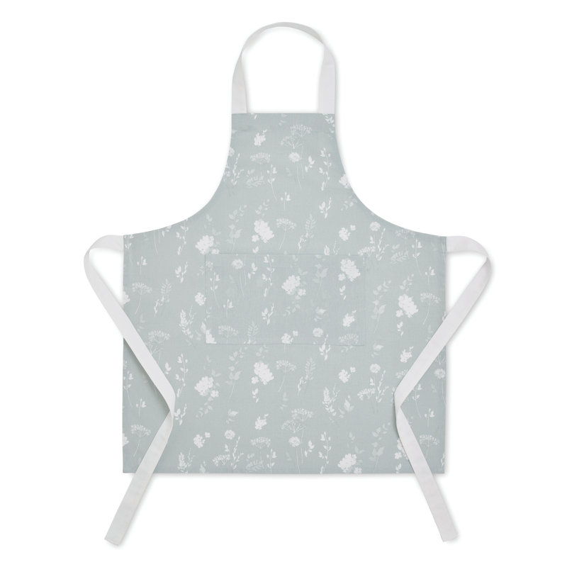 Meadowsweet Floral Apron, Green