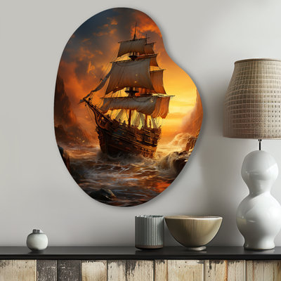 Amylia - Art mural asymétrique en forme de poire pirate