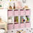 Cube Storage Bins, 11 Inch Storage Cube Organizer, Collapsible Fabric Storage Cubes With Handle, Decorative Cube Storage Organizer For Shelves, Closet, 8-Pack
