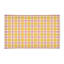 Tapis jaune / blanc à carreaux-53650396
