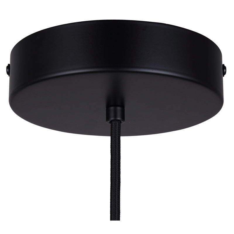 Lujayn 1 - Light Dome Pendant, Matte Black/Blue