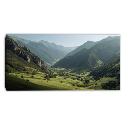 Green Valley Passage Wrapped Canvas Wall Art