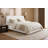 Dalina Upholstered King Bed White Linen Black-124521454-124521458