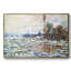 «Break Up Of Ice», reproduction d'art encadrée sur toile par Claude Monet-2119078993-2120202574-2120202568