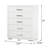Chenell 5 Drawer 35.6" W Chest in White