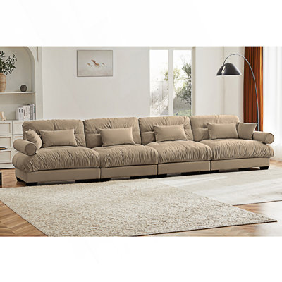 Canapé modulaire surdimensionné avec repose-pieds mobile Boneless Comfort