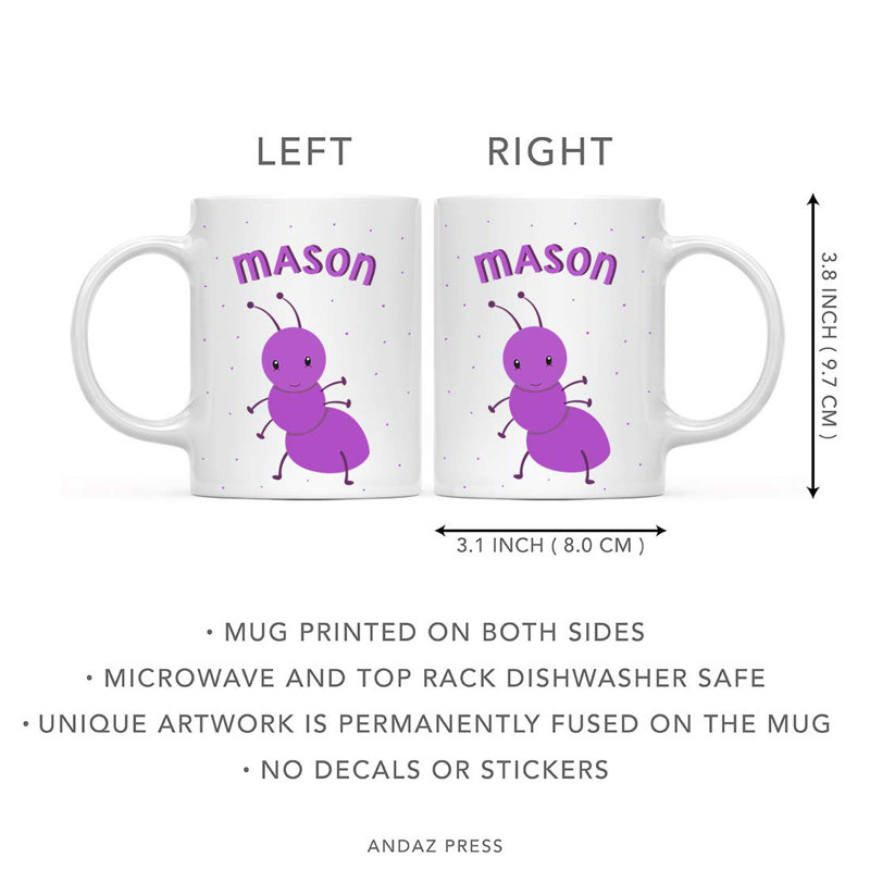 Grande tasse à café pour enfant personnalisé Villegas, Oui