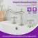2-handle Bathroom Faucet with Drain Assembly