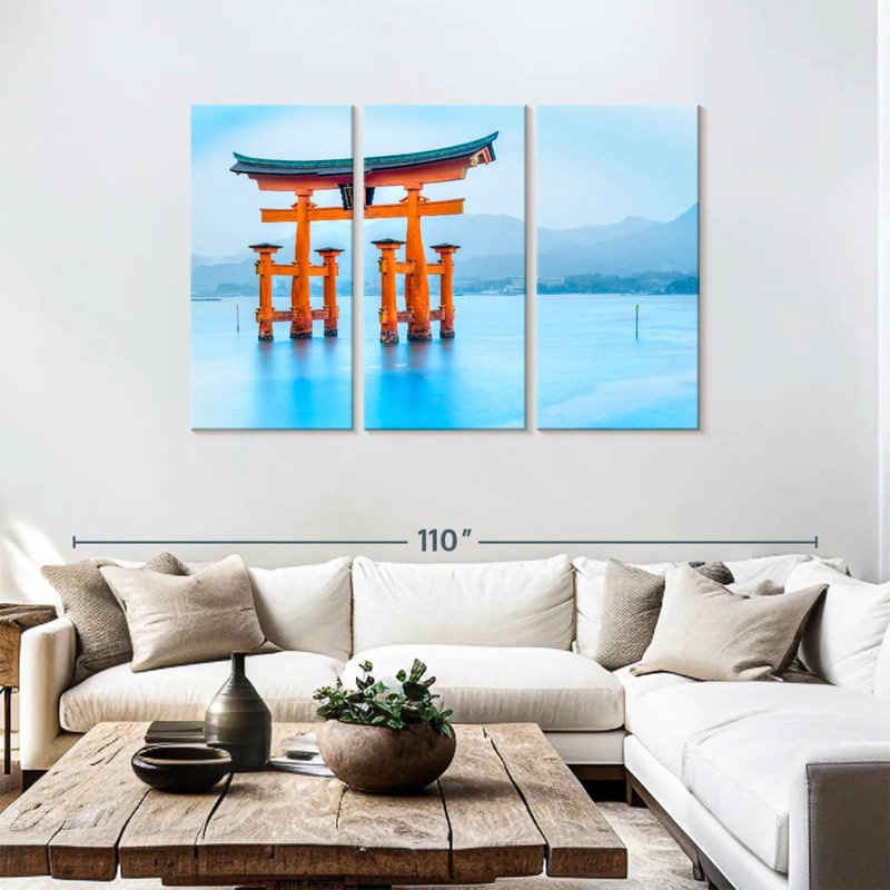 Lilie Miyajima Torii Gate, 48" H x 74" W
