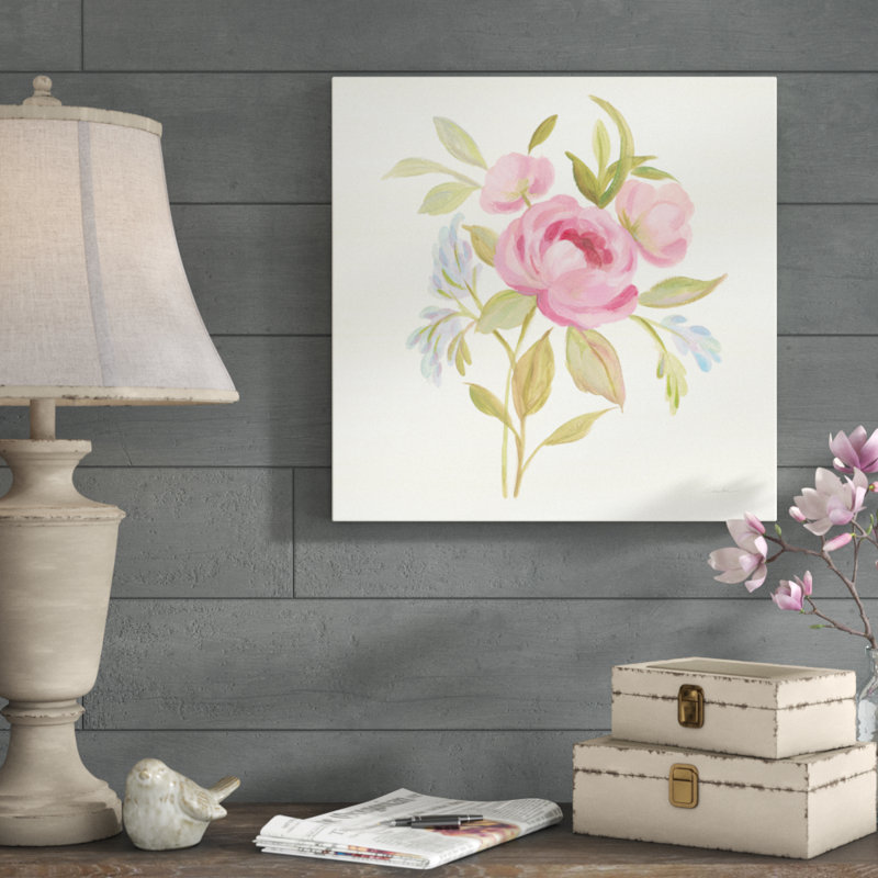 Petals And Blossoms IV by Silvia Vassileva - No Frame Painting on Canvas, 51cm H x 51cm W