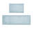 100% Cotton Bath Rug, 3000 Gsm, Blue, 21X34", Reversible, Easy To Manage And Clean Blue 21X34" Reversible Cotton, Keep Bathroom Floor Dry-374727870