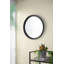 D20x1,5 "Miroir mural style transitionnel en bois de manguier avec cadre