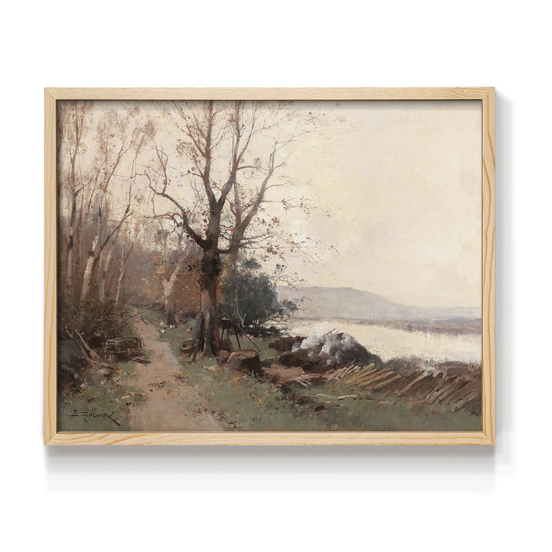 Paysages rétro-CCVVII - reproduction encadrée, H 8 po x l 10 po, Naturel