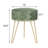 Velvet Round Footstool Ottoman-440762736