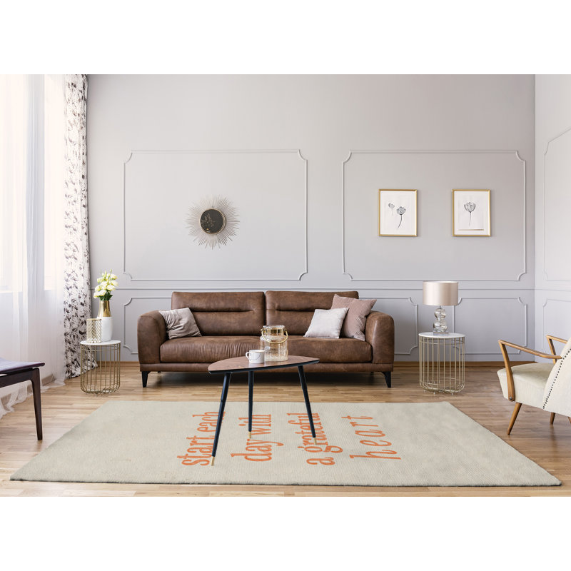 Tapis en chenille inspiré de citations, Rectangle 9 pi x 12 pi