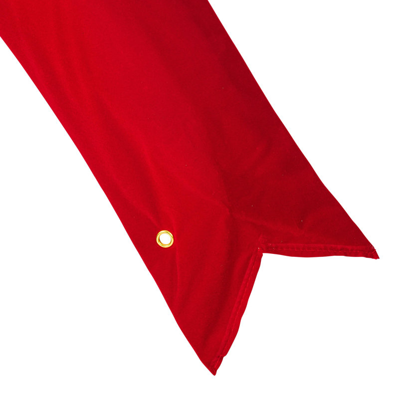 Arc de Noël 18 po en velours rouge pour l'extérieur, H 18 po x l 6 po x P 23 po