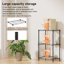 Étagère métallique à 3 niveaux de 18 po (45,7 cm) pour le rangement de la cuisine, du garde-manger, de la salle de bain, de la buanderie, du placard et des petits espaces.-46427022-48285984