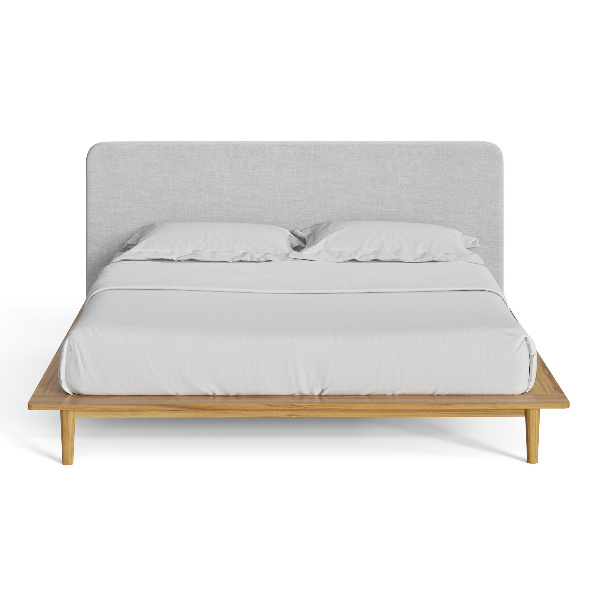 Alab Upholstered Bed, King, Natural