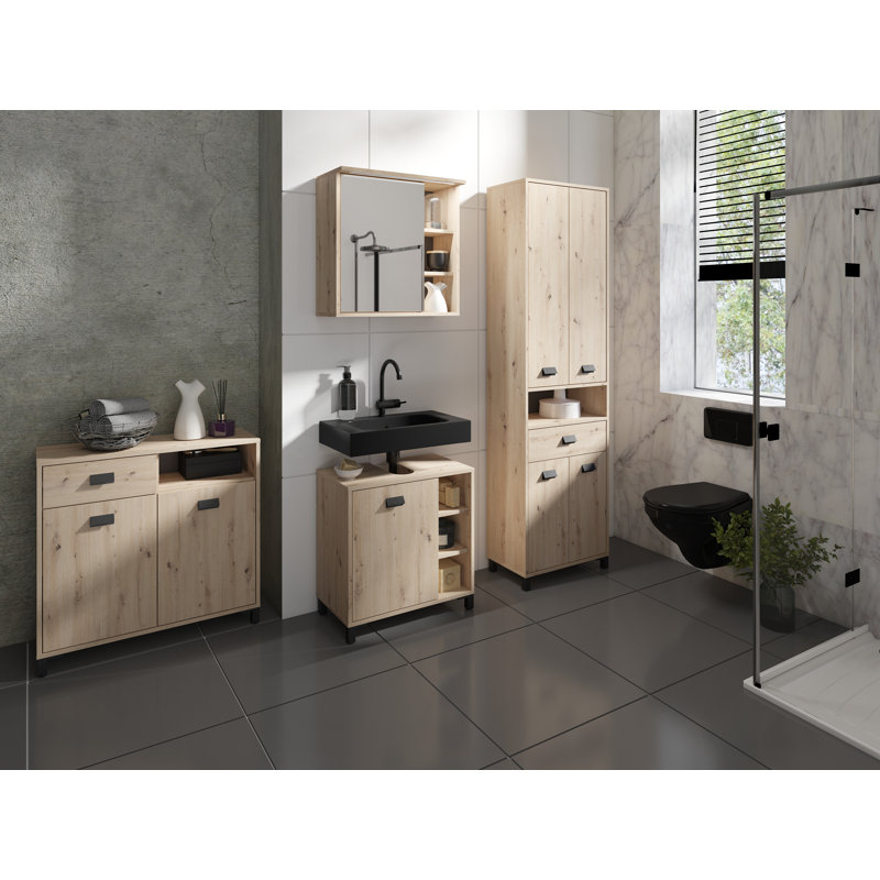 Mongo Linen Cabinet, Artisan Oak