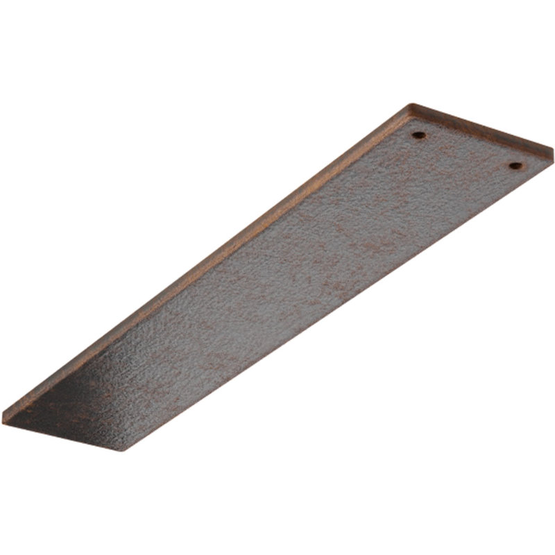 3"W x 16"D Logan Hidden Support Steel Bracket w/ 12" Support Depth, Antiqued Copper, Antiqued Copper, 0.25" H x 3" W x 16" D