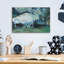 «Ariival of the Normandy Train» par Claude Monet, art mural en verre acrylique-737921873