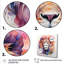 Portrait de lion royal coloré - Art mural lion-1192646325-1192646327
