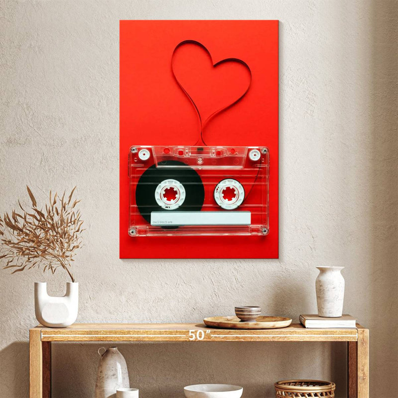 Cassette en forme de cœur Abarca, H 24 po x l 16 po