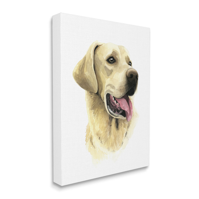 Labrador Retriever énergique, Plaque murale, H 36 po x l 48 po