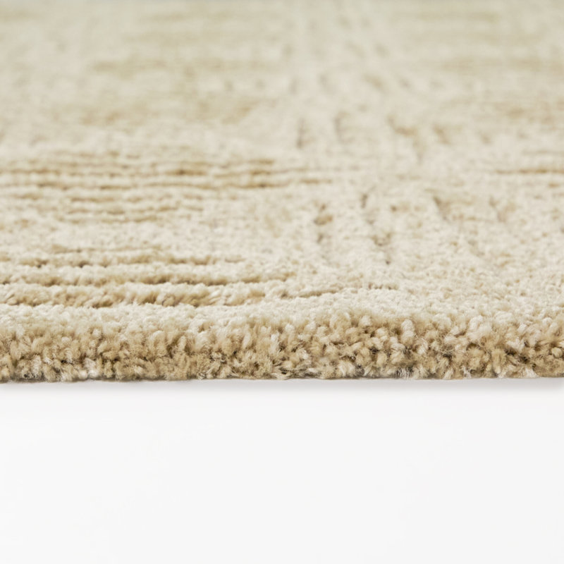 Tapis beige à motif de losanges Bolsena, 5 pi 3 po x 7 pi