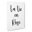 La Vie En Rose - Wrapped Canvas-61881817