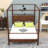 Canopy Bed Frame with Creative 4-Post Design-258627812