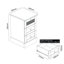 Katalina 3 Drawer Bedside Table-110782102