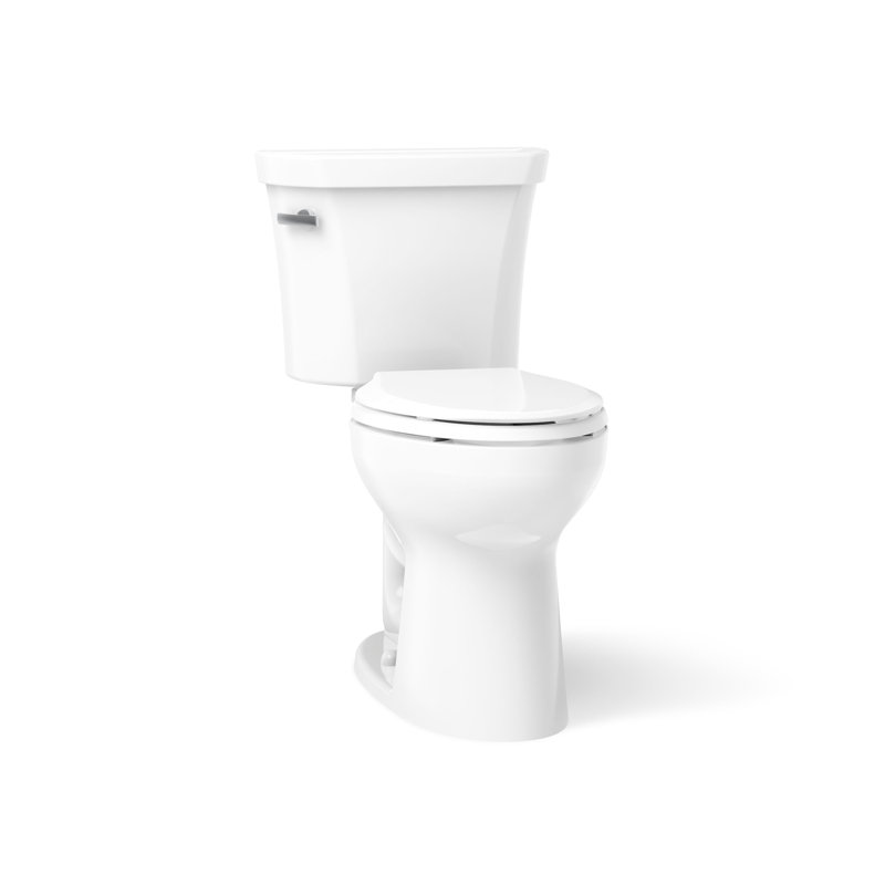 Toilette allongée deux pièces Highline, 1,28 gallon par pouce carré, Blanc