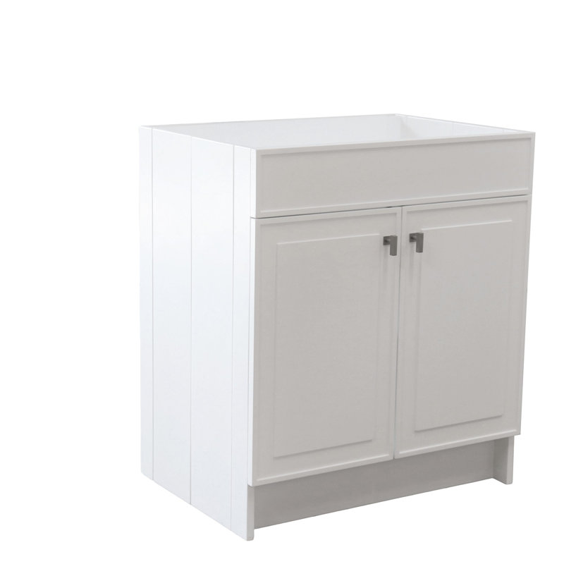Base de meuble-lavabo simple SmartFold de 30 po seulement en blanc