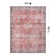 Labarbera Machine Washable Red/Grey Non-Slip Backing Area Rug