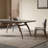High-end ash wood matte dining table-1851579925