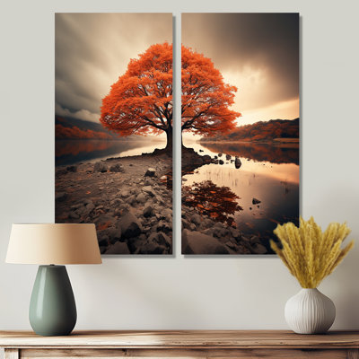 Coral Tree Autumn Whispers II - impressions sur toile traditionnelles