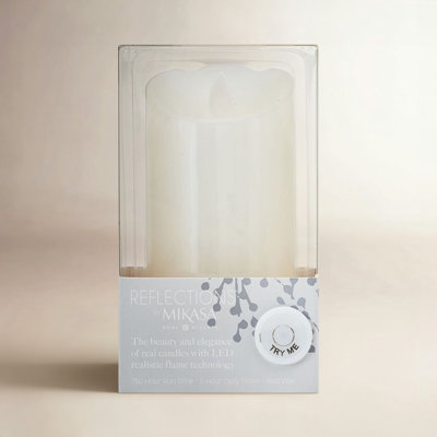 Realistic Flame LED Pillar Candle