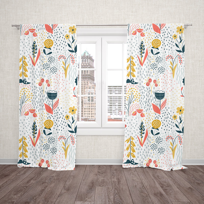 Jenecke Room Darkening Curtain Pair, 20" W x 52" L