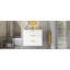 Meuble-lavabo mural moderne de 24 po avec lavabo en céramique et poignées en métal Hazel-123512859