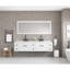 Miroir de salle de bain mural 72 x 32 pouces avec mémoire, 3 couleurs, - brouillard, gradation continue, verre Hd, aluminium, blanc pour la modernisation, monté, miroir, blanc, embellissement-530639824