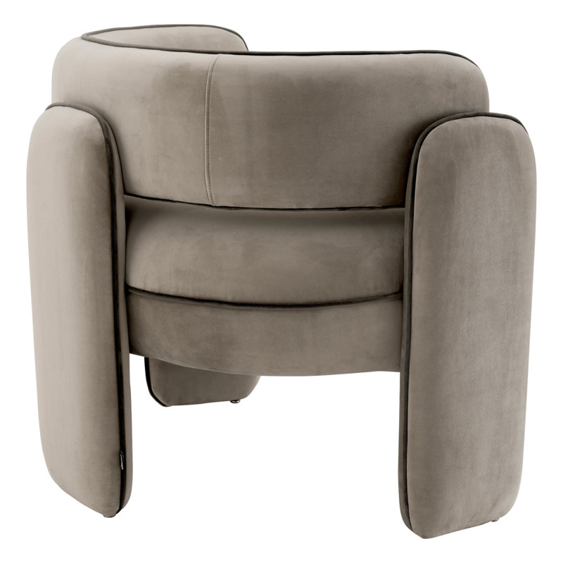 Chaplin Barrel Chair, Savona Greige/Savona Gray Polyester