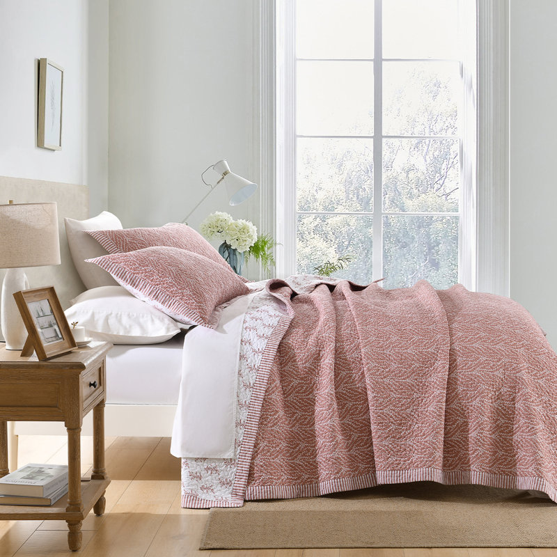 Ensembles de courtepointe 100% coton 98 po x 106 po Dduoxin - 1 courtepointe avec 2 taies décoratives, King Quilt + 2 Shams