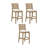Seagrass Upholstered Bar Height Stool with Solid Wood Frame, 3-Pack-103764925-117165455-103764928
